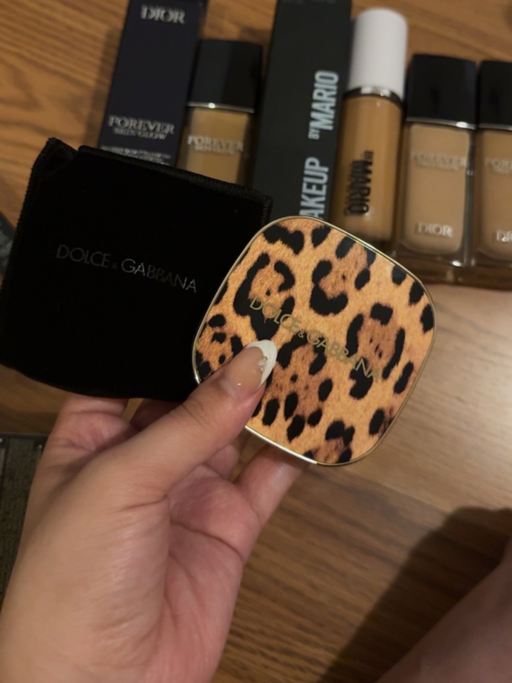 Dolce & Gabbana Leopard Print Eyeshadow Compact - Brown & Black